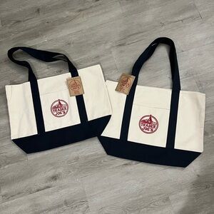 NWT Trader Joe’s classic full size navy trim tote